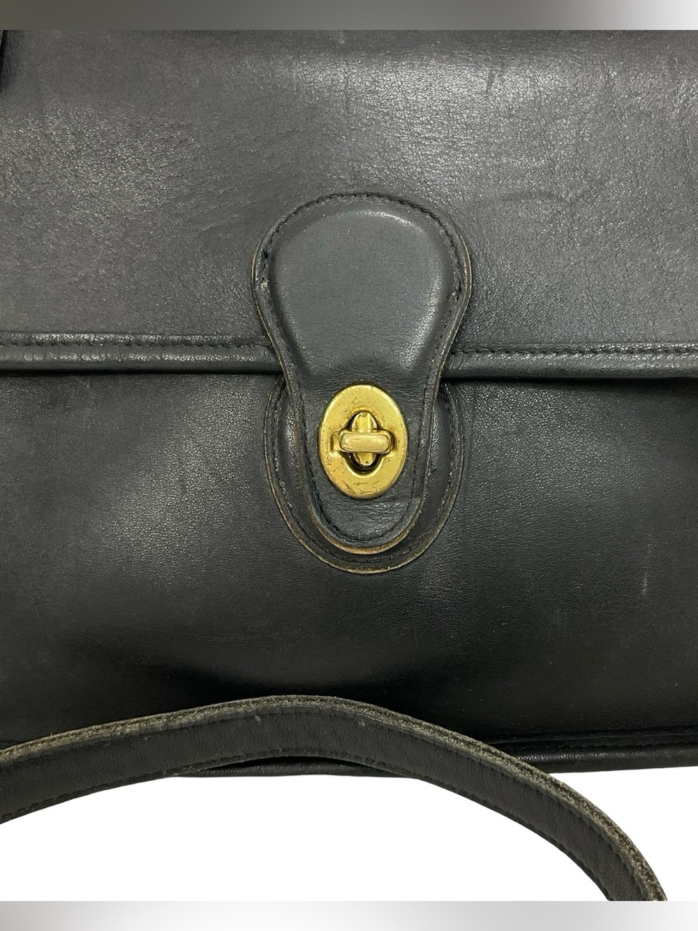 Vintage  Coach Black Willis Satchel Crossbody Bag 1990’s - Picture 10 of 16